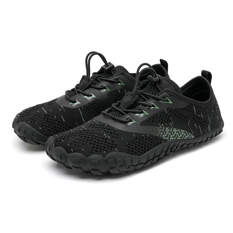 Baskets Aquatiques Pieds Nus Legeres noir vert