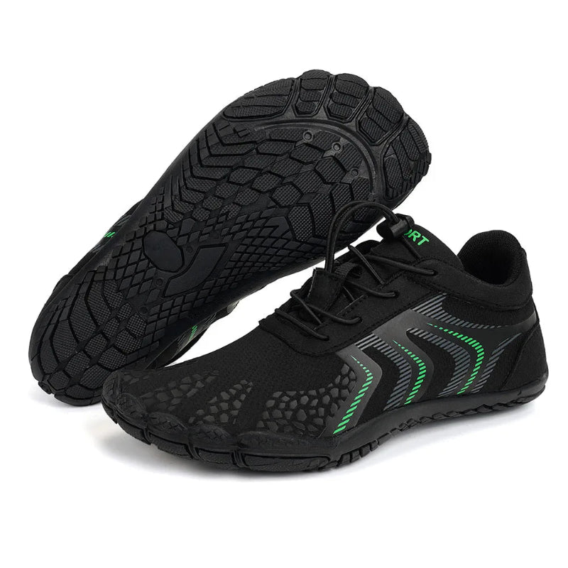 Baskets Pieds Nus Confortables et Respirantes - Unisexe vert