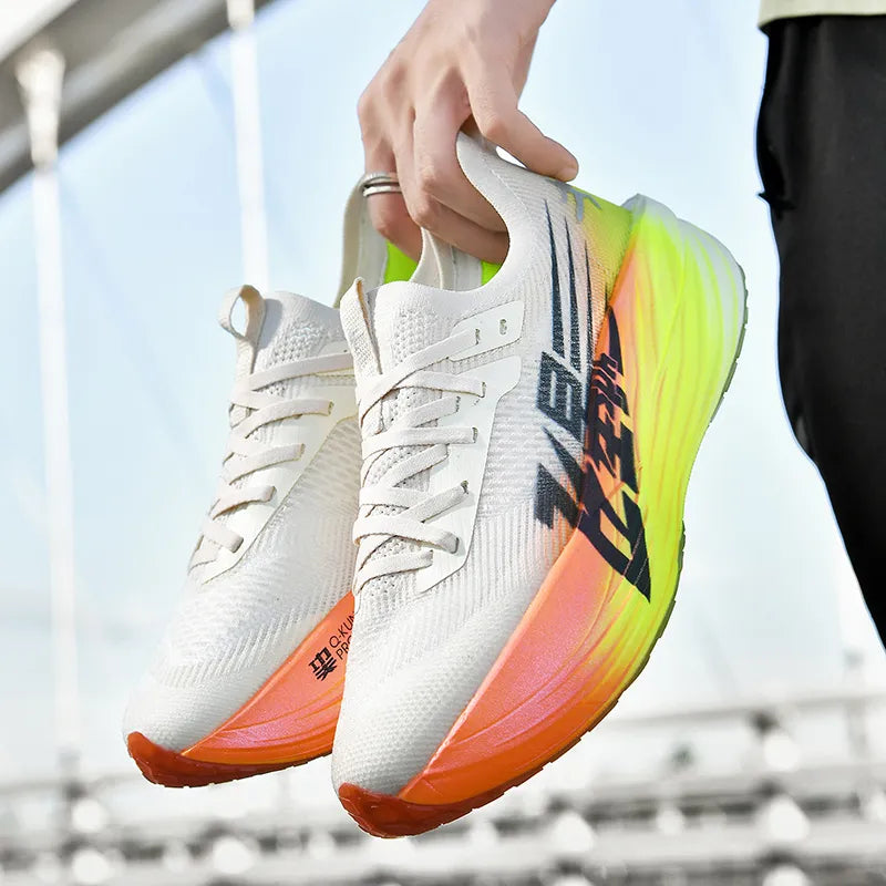 Baskets de Course Ultra Legeres jaune1