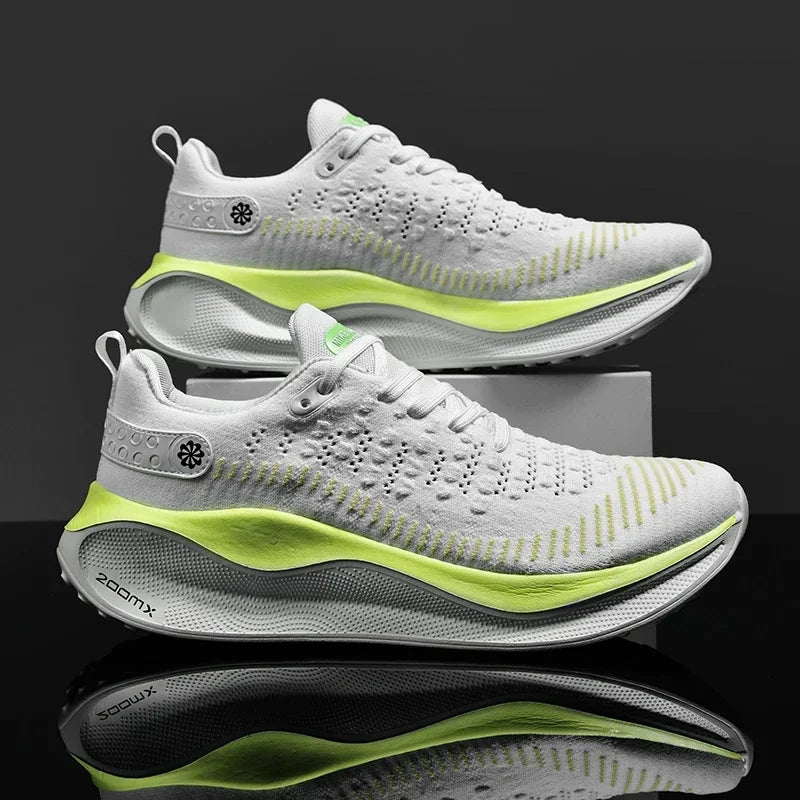 Baskets de Sport a Amorti et Respirantes blanc1