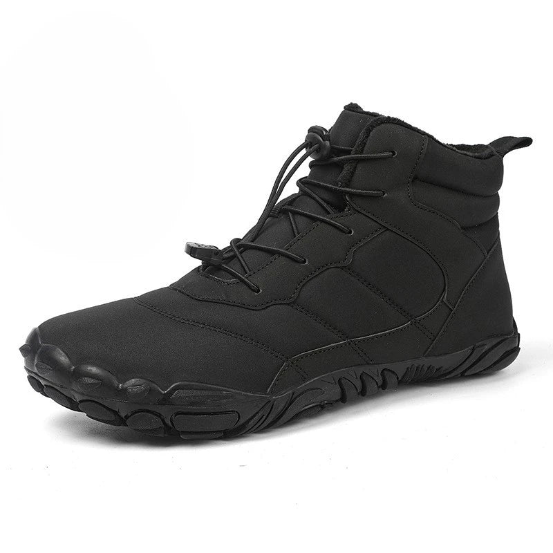 Bottes Montantes Hivernales Imperméables - Confort & Style Trekking-noir2