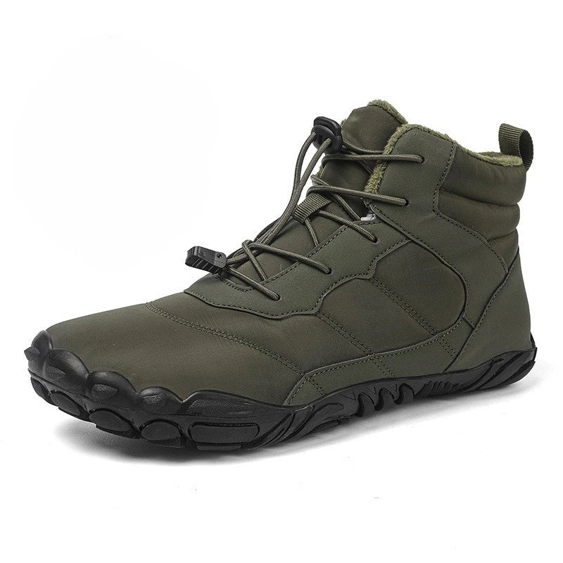 Bottes Montantes Hivernales Imperméables - Confort & Style Trekking-vert1