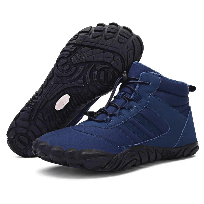 Bottes dHiver Pieds Nus Impermeables bleu