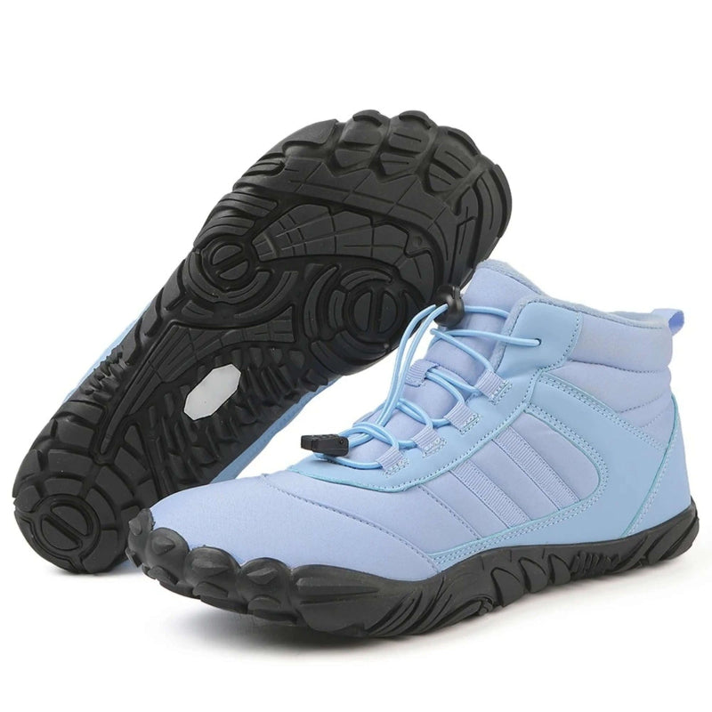 Bottes dHiver Pieds Nus Impermeables bleu ciel