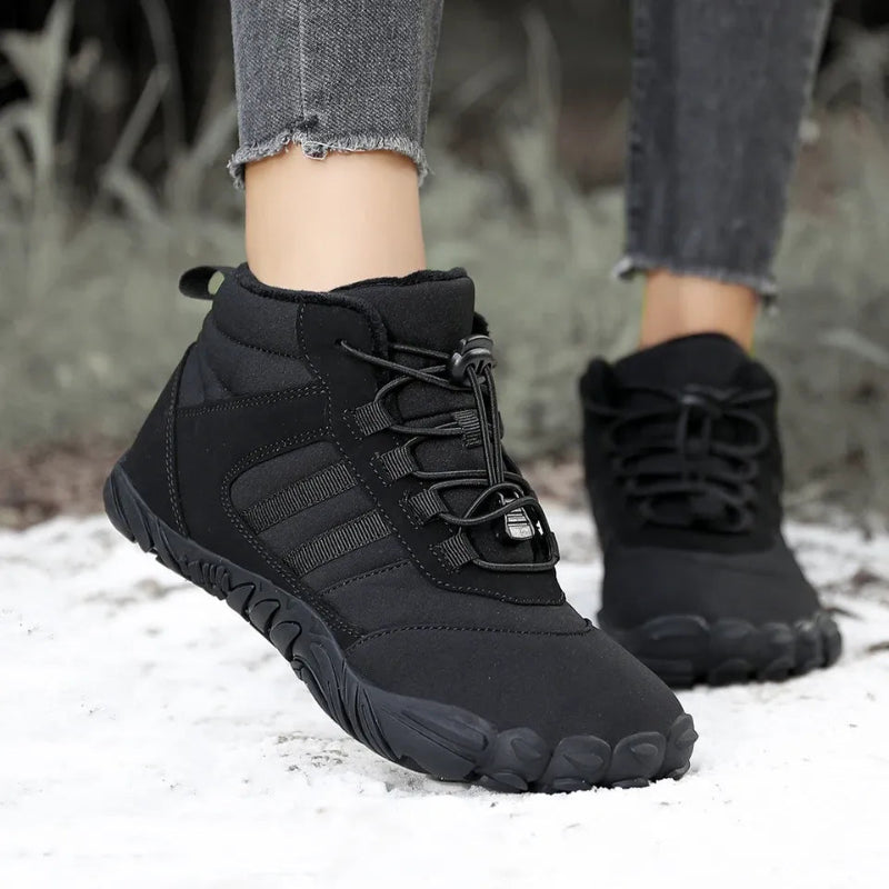 Bottes dHiver Pieds Nus Impermeables noir1