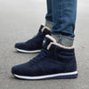 Bottes d'hiver avec fourrure chaude et semelle antidérapante-bleu1