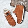Bottes d'hiver avec fourrure chaude et semelle antidérapante-marron1