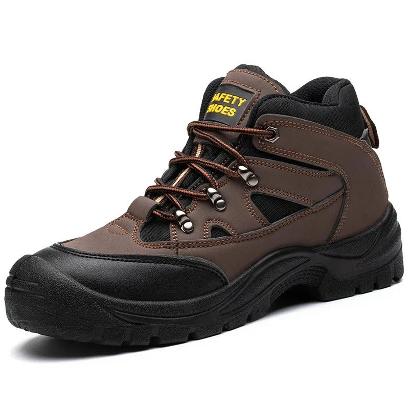 Bottes de Sécurité Légères pour Hommes - Protection Embout en Acier-marron9