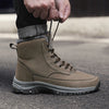 Bottes d'hiver Hautes Imperméables avec Fourrure pour femmes et hommes kaki1