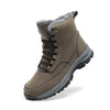 Bottes d'hiver Hautes Imperméables avec Fourrure pour femmes et hommes kaki2