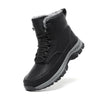 Bottes d'hiver Hautes Imperméables avec Fourrure pour femmes et hommes noir4