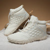 Bottines Pieds Nus Chaudes & Confortables blanc2