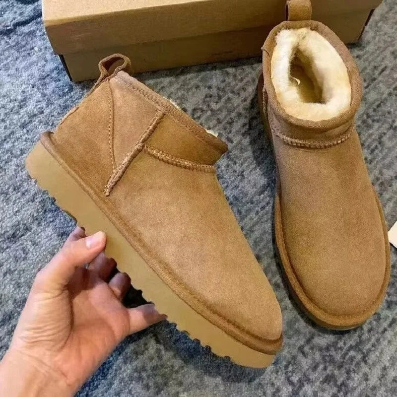 Bottines de Neige Chaudes & Confortables - Pour Femmes marron