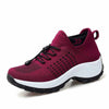 Chaussures Orthopédiques Confortables - Baskets de marche Orthopédiques légère Femme rouge