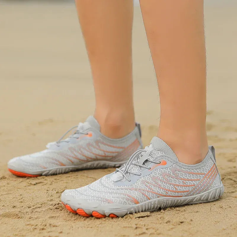 Chaussures Pieds Nus Aquatiques Flexibles gris2