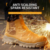 Chaussures de Soudage Anti-Étincelle – Sécurité Montante Imperméable-jaune1