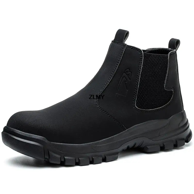 Chaussures de Soudage Anti-Étincelle – Sécurité Montante Imperméable-noir3