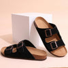 Suede mules with arch support for women and men