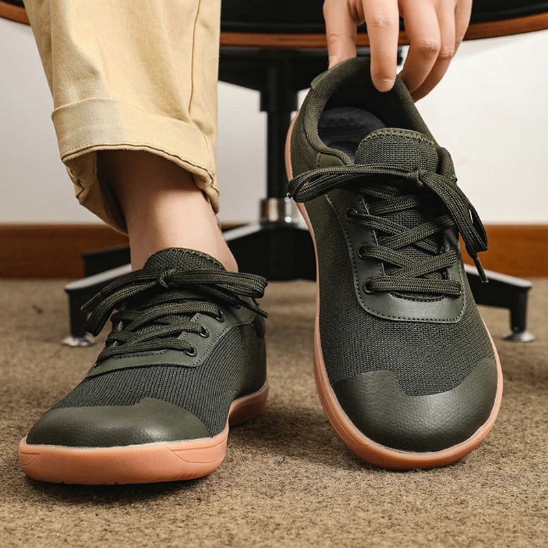 Chaussures d'été de marche larges pieds nus pour hommes