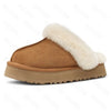 Women's Winter Suede and Fur Mules