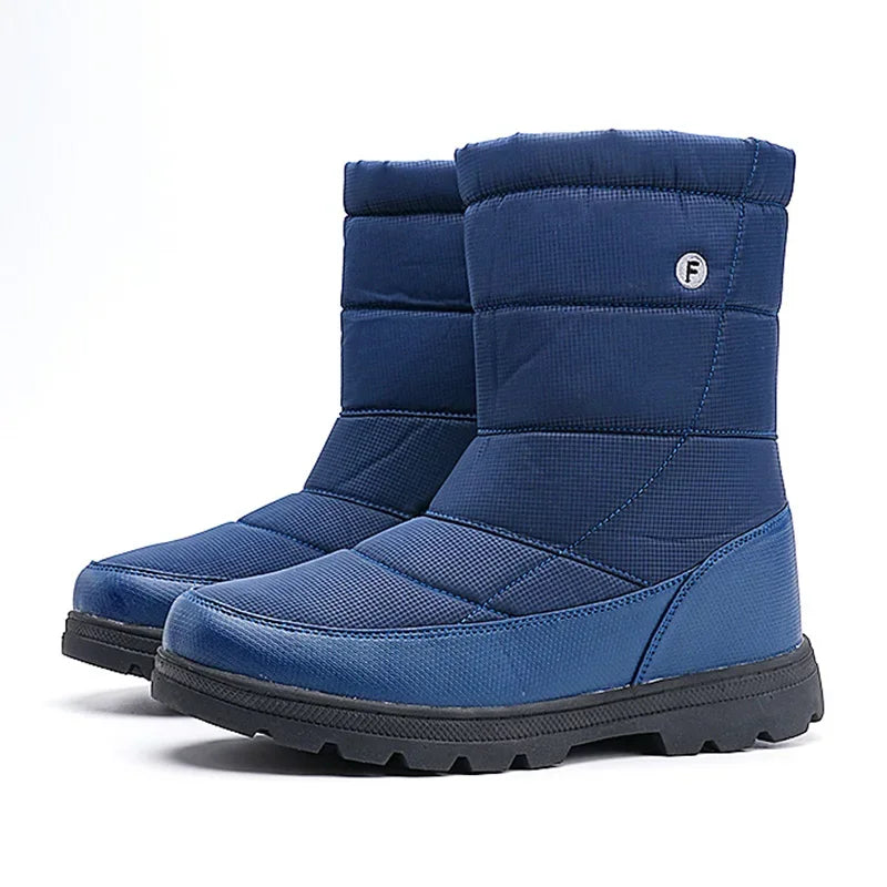 Bottes de Neige Longues en Peluche Imperméables