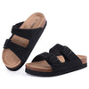 Flache Sommersandalen aus Kork