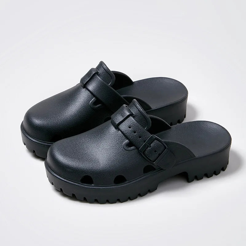 Sabots Confortables et Flexibles avec Boucle - Unisexe rnoir