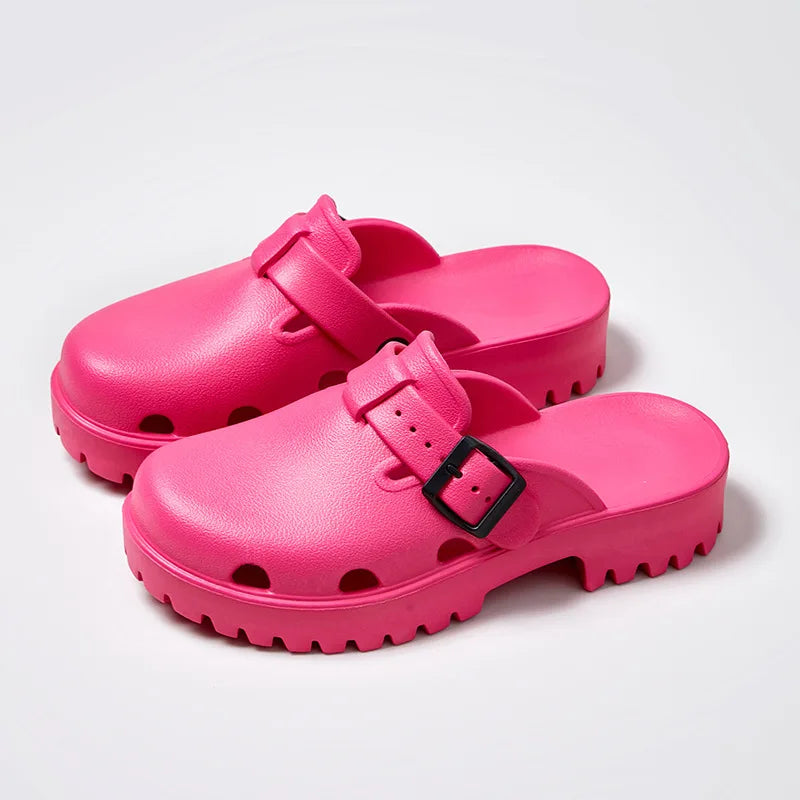 Sabots Confortables et Flexibles avec Boucle - Unisexe rouge