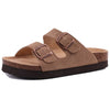Sandales Plates dete en Liege abricot