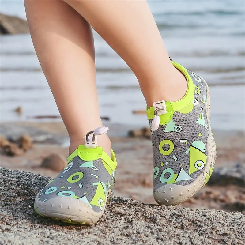 Chaussures pieds nus aquatiques élastiques pour enfants