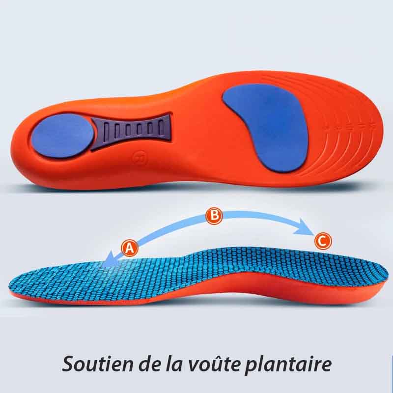 Arch support cushioning insoles