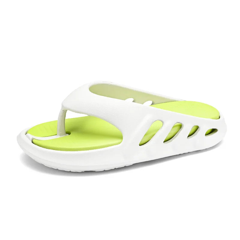 Tongs Confortables a Plateforme vert