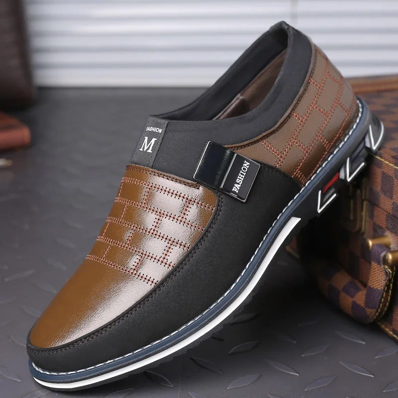 Mocassins tendance Oxford en cuir pour hommes