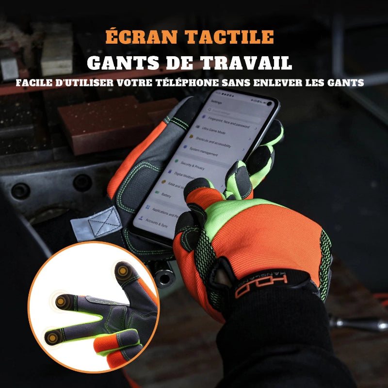 gants de Travail Anti-Vibration & ecran Tactile Compatible - Unisexe4