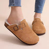 pantoufles Fourrees de Sabots Boston unisexe marron6