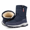 winter-bottes-de-neige-chaudes-et-impermeables bleu